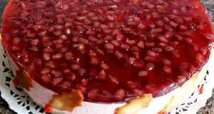 Festive Pomegranate Sheesecake