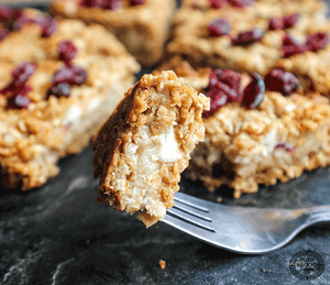 Apple, Wensleydale & Cranberry Oat Slice