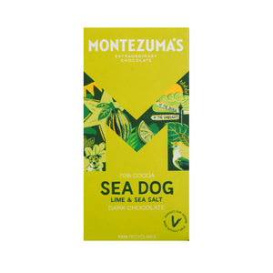 Montezumas Sea Dog - Dark Chocolate with Sea Salt & Lime 90g