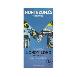 Montezumas Lordy Lord - Dark Chocolate with Cocoa Nibs 90g